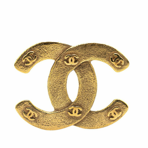 Chanel Coco Mark 胸針 鍍金 女款 CHANEL