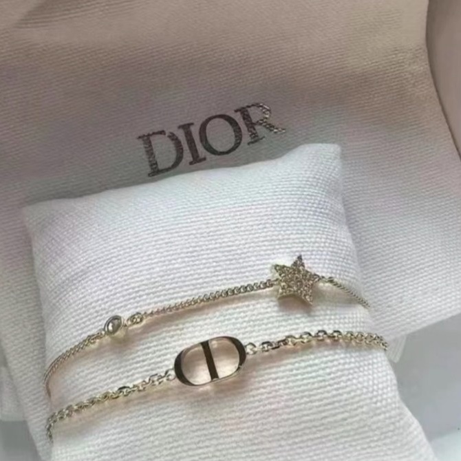全新Dior最美雙層星星手鍊-4