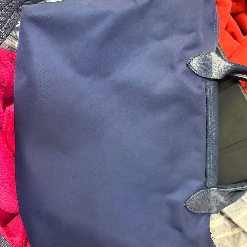 longchamp 厚款 藍色側背包 二手-10