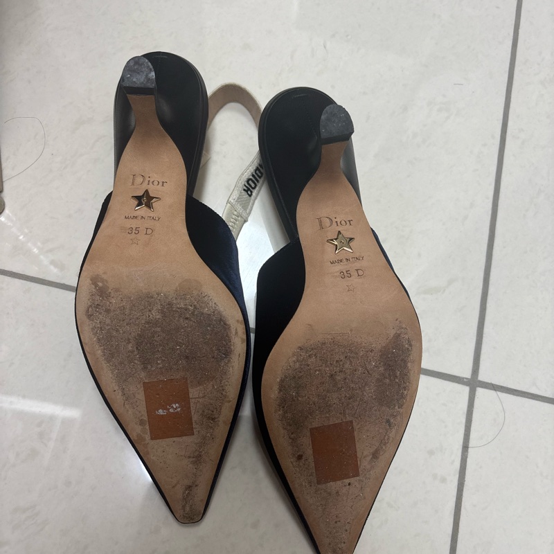 J'Adior 露跟高跟鞋 小貓跟鞋 適合22.5公分腳長 低跟鞋 藍色絨布面-14