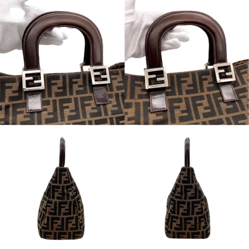 「JL精品代購」95新 FENDI 老花 手提 托特包-6