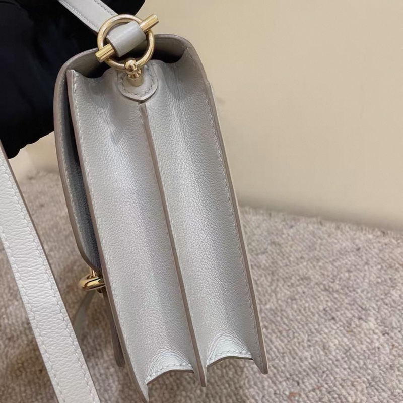 💓🎠 愛馬仕 Hermes roulis23豬鼻子 珍珠灰 金扣 實物超級美,附件如圖,現貨好價-3