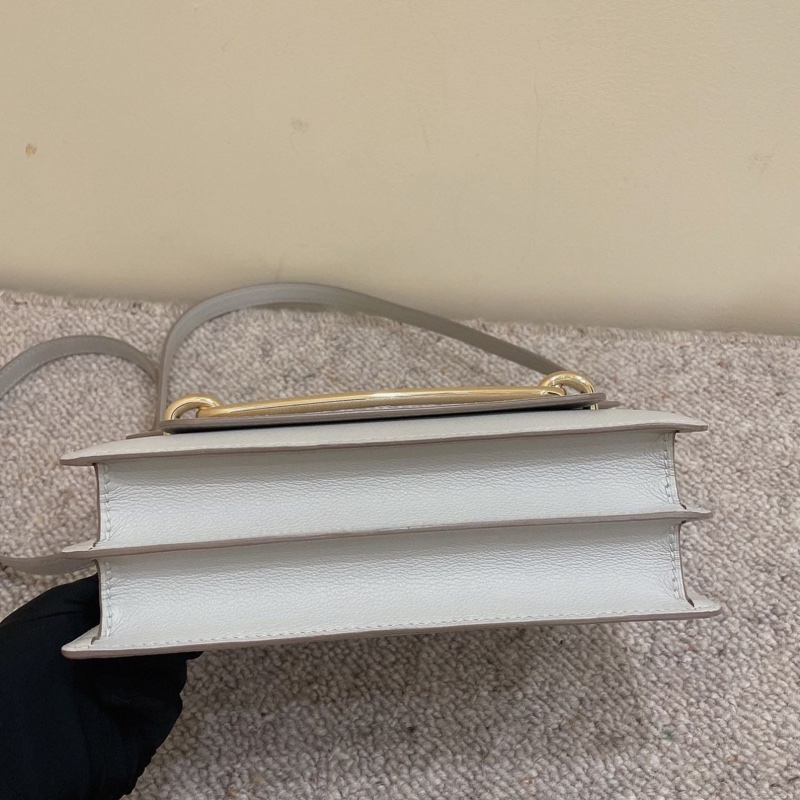 💓🎠 愛馬仕 Hermes roulis23豬鼻子 珍珠灰 金扣 實物超級美,附件如圖,現貨好價-7