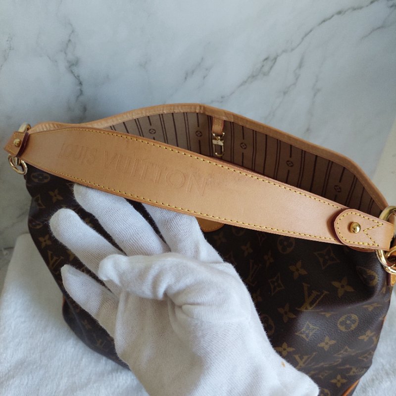 LV Delightful ( MM /中)🎀現品實拍🎀 M40353 肩背包~二手整體約9.成新-78