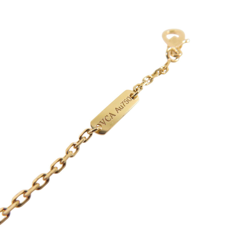 Van Cleef & Arpels 18K黃金/鑽石Two Butterfly Pendant Necklace金扣項鏈-8