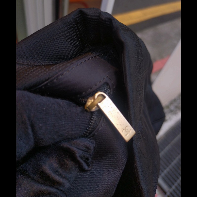 Chanel新旅行系列黑布tote-34