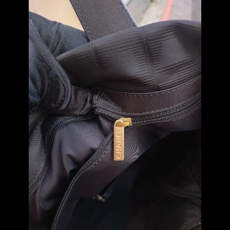 Chanel新旅行系列黑布tote-37