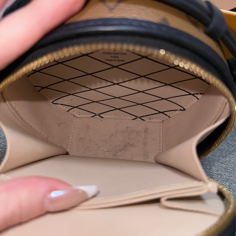 lv圓餅mini焦糖色 芯片款-23