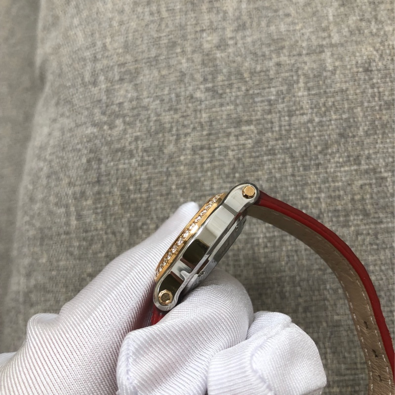 Chopard蕭邦 快樂鑽系列 玫瑰金間金機械手錶，30mm錶盤，外圈一圈原鑲鑽，型號278573-6020 ，2019年購入-14