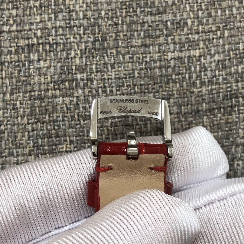 Chopard蕭邦 快樂鑽系列 玫瑰金間金機械手錶，30mm錶盤，外圈一圈原鑲鑽，型號278573-6020 ，2019年購入-17