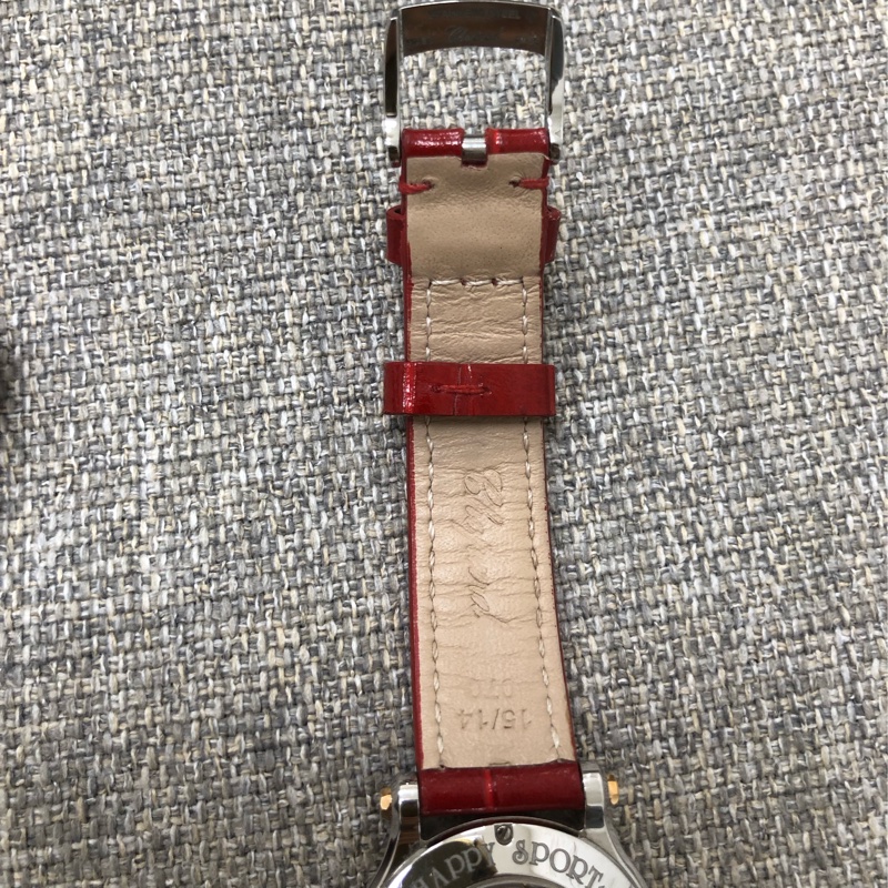 Chopard蕭邦 快樂鑽系列 玫瑰金間金機械手錶，30mm錶盤，外圈一圈原鑲鑽，型號278573-6020 ，2019年購入-19