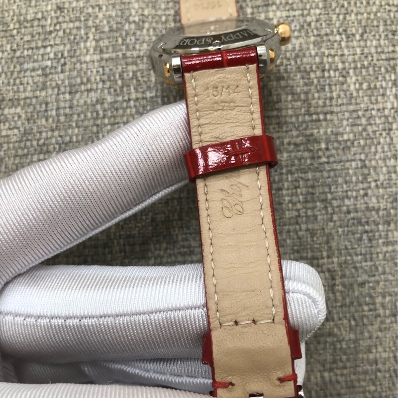 Chopard蕭邦 快樂鑽系列 玫瑰金間金機械手錶，30mm錶盤，外圈一圈原鑲鑽，型號278573-6020 ，2019年購入-20