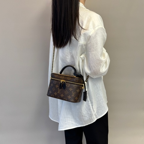 LV原花手提化妝包VanityPM M45165