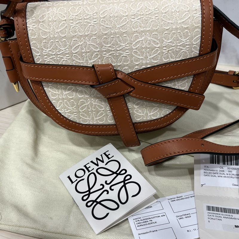 LOEWE 蕾絲布款絕美Gate mini-17