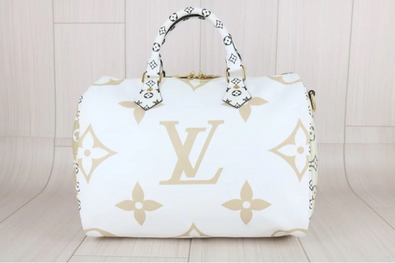 「JL精品代購」98新 LV speedy30 牛油果拼色 手提/肩背包-5