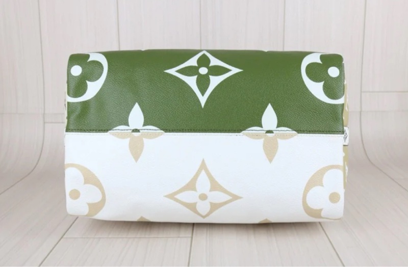 「JL精品代購」98新 LV speedy30 牛油果拼色 手提/肩背包-7