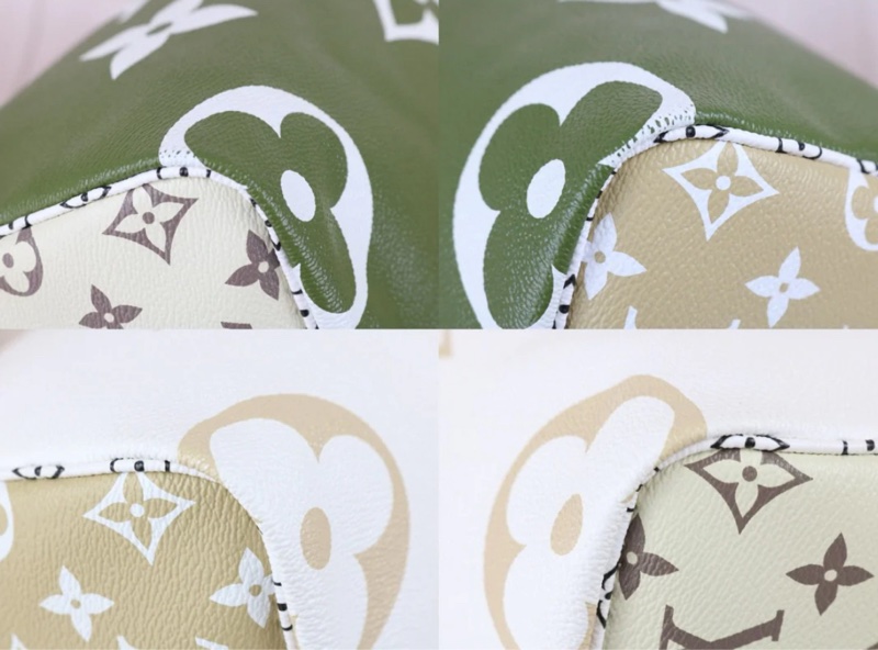 「JL精品代購」98新 LV speedy30 牛油果拼色 手提/肩背包-8