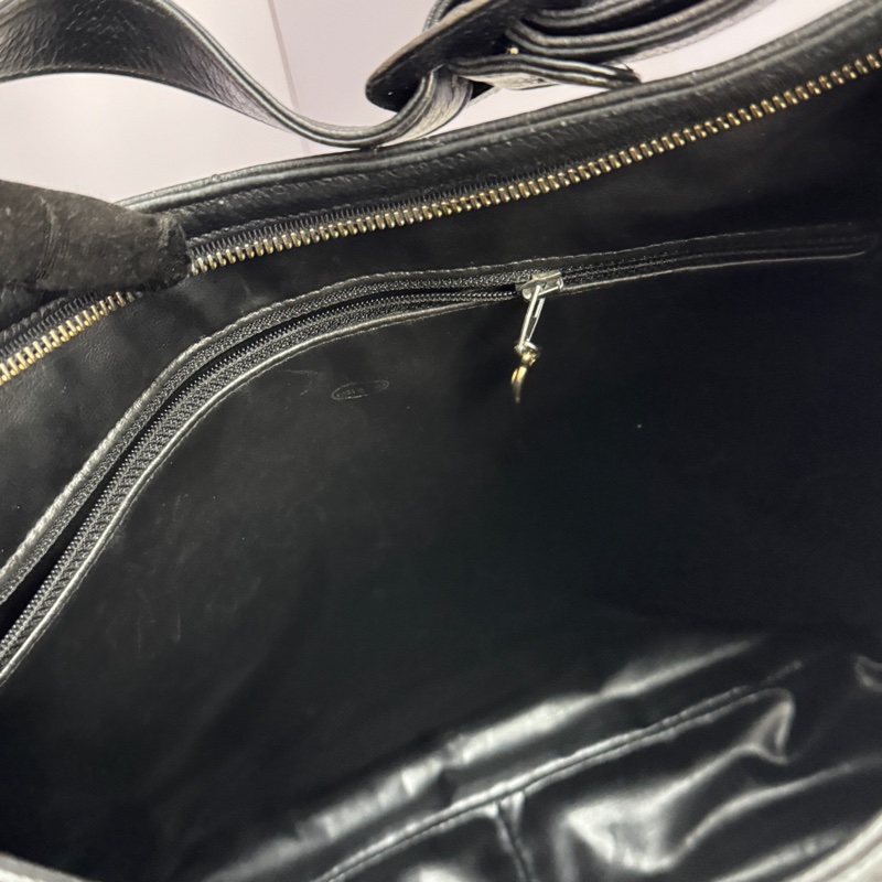 （極稀有 天菜荔枝牛皮😍） Chanel 香奈兒 荔枝牛皮 黑金Hobo 大包-21