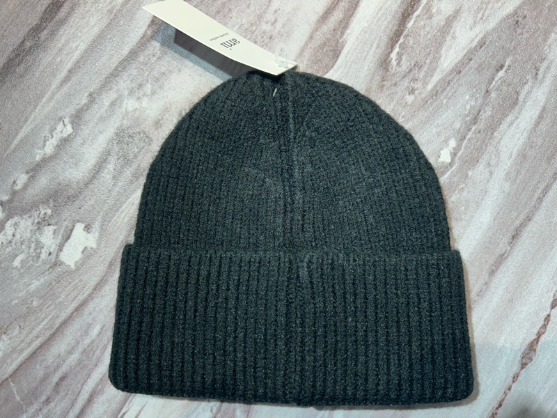 Ami Paris 黑心logo黑色毛帽  | ASCE-2