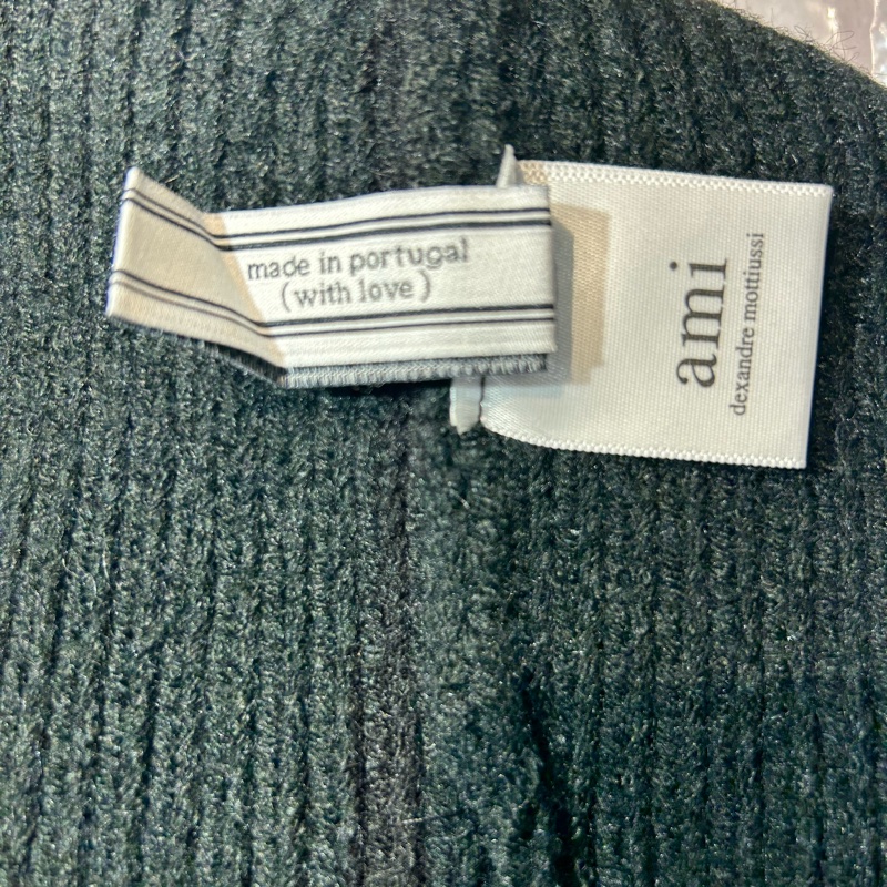 Ami Paris 黑心logo黑色毛帽  | ASCE-10