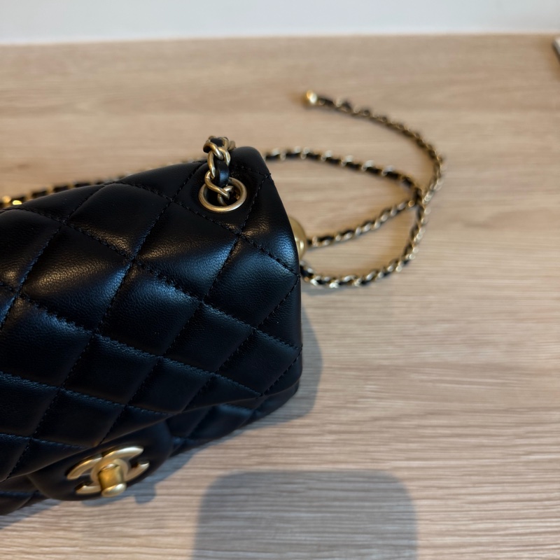 Chanel 金球方胖子 黑色 小方胖 可無卡分期 刷卡分期-4