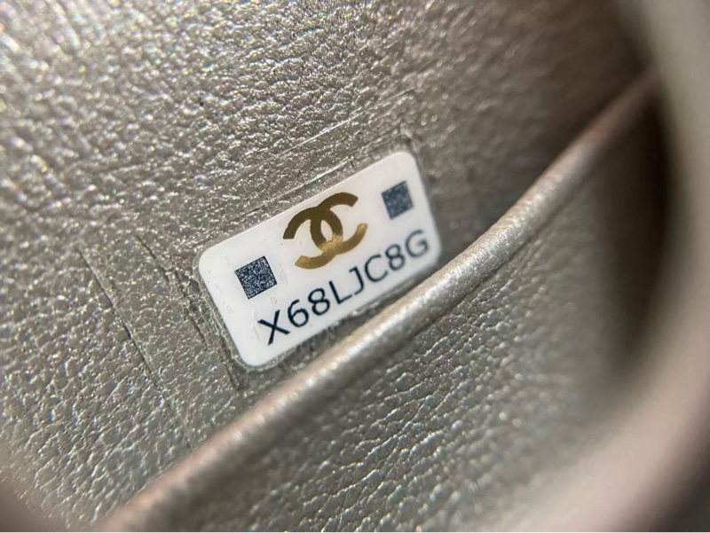 Chanel 23P 銀色手柄Kelly小廢包 中號 尺寸11*14.5*5.5cm 芯片款-15