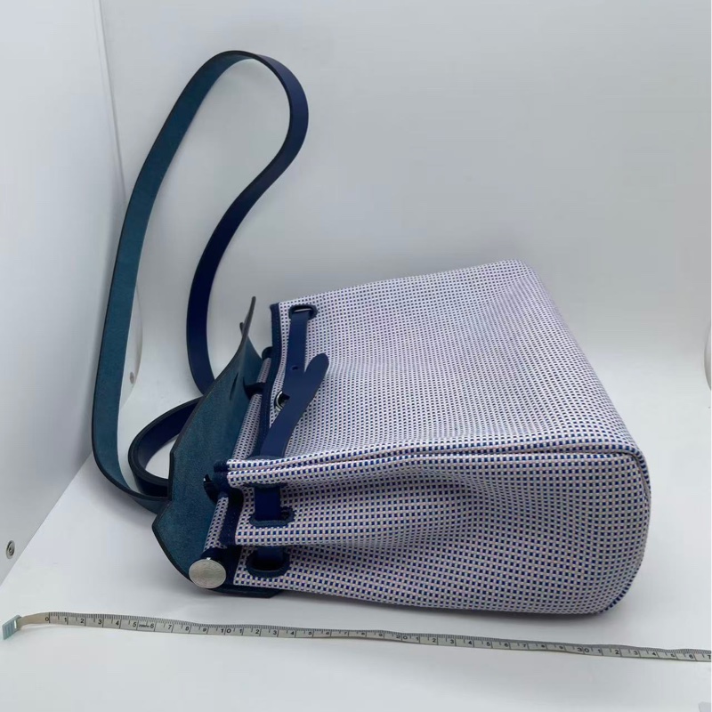 Hermes愛馬仕Herbag31藍拼白熊貓限量款Z刻-24