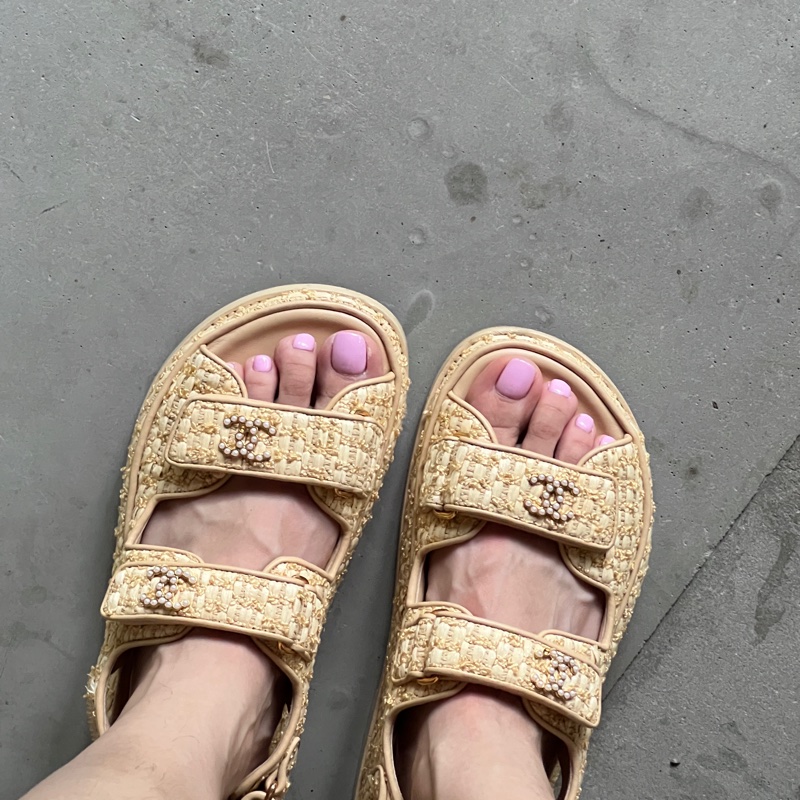 Chanel 草編涼鞋 夏天必備款-18