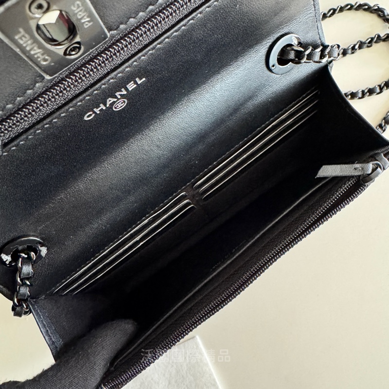 CHANEL trendy cc so black woc 鏈包-99新-7