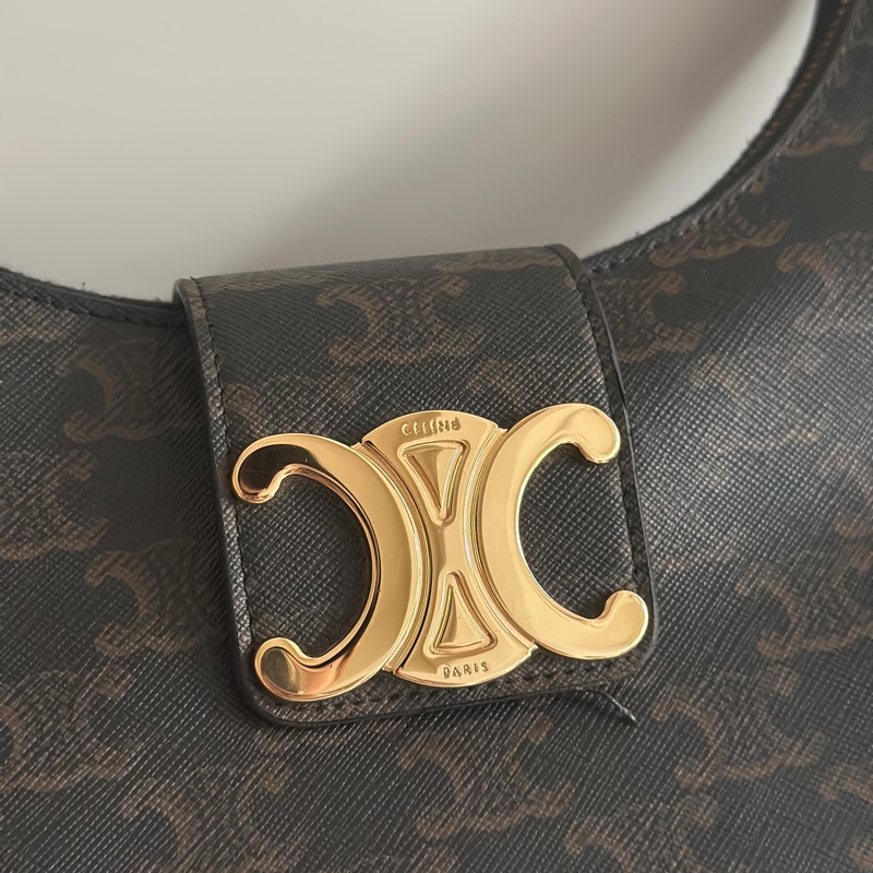 celine ava triomphe bag 老花 腋下包-1