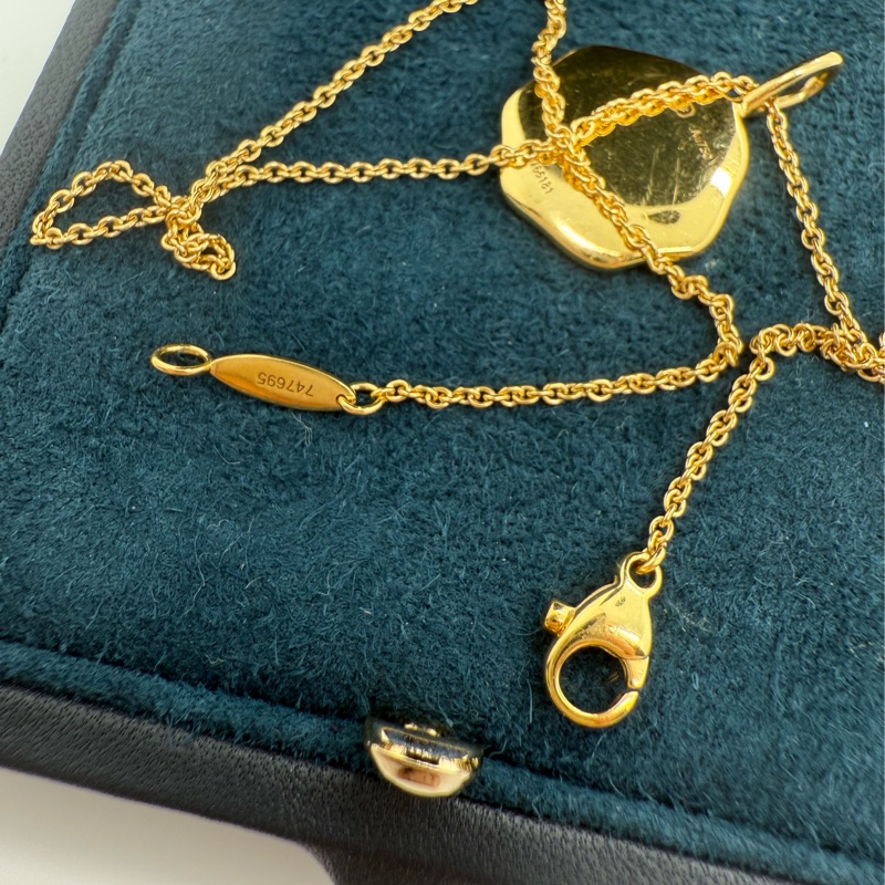 Harry Winston海瑞溫斯頓Charms品牌標誌印章吊墜項鍊,18K黃金-10