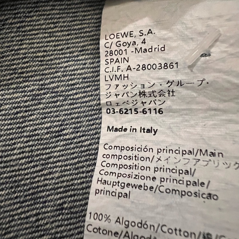 2025 《Loewe 》Anagram overshirt in denim刺繡牛仔外套(吊牌在)-23