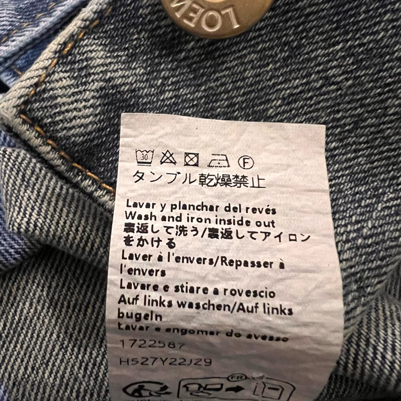 2025 《Loewe 》Anagram overshirt in denim刺繡牛仔外套(吊牌在)-24