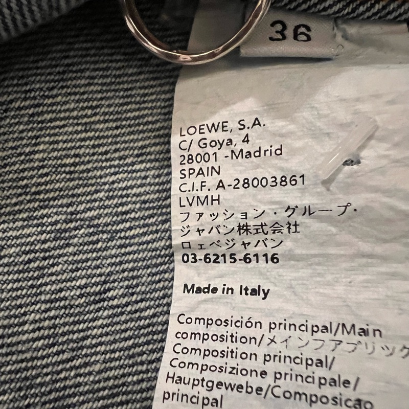 2025 《Loewe 》Anagram overshirt in denim刺繡牛仔外套(吊牌在)-25