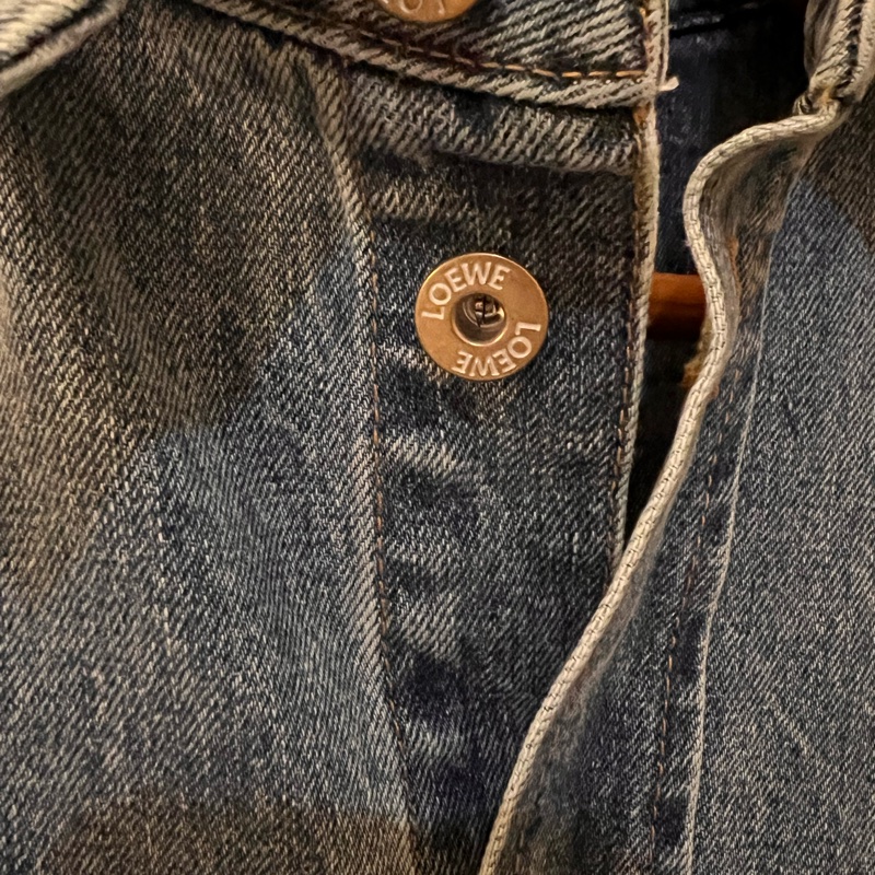 2025 《Loewe 》Anagram overshirt in denim刺繡牛仔外套(吊牌在)-28