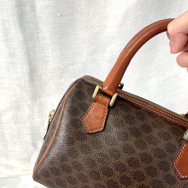 Celine 凱旋門老花波士頓斜挎包 Macadam boston crossbody bag-10