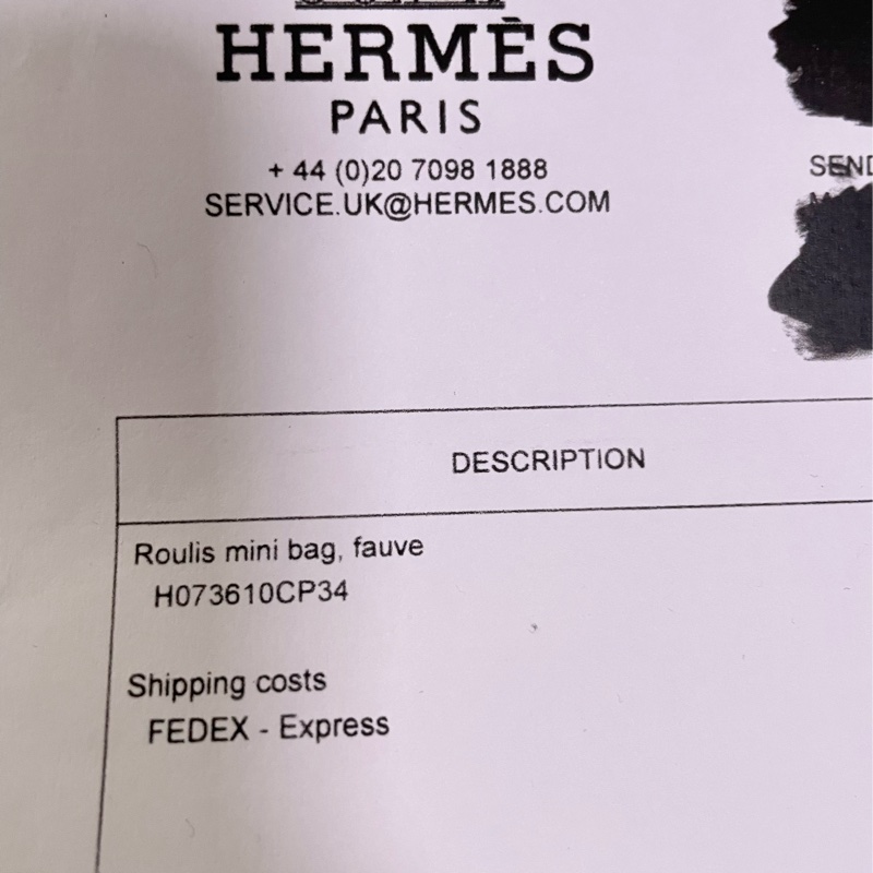 Hermes Roulis Mini Fauve GHW Stamp D-8