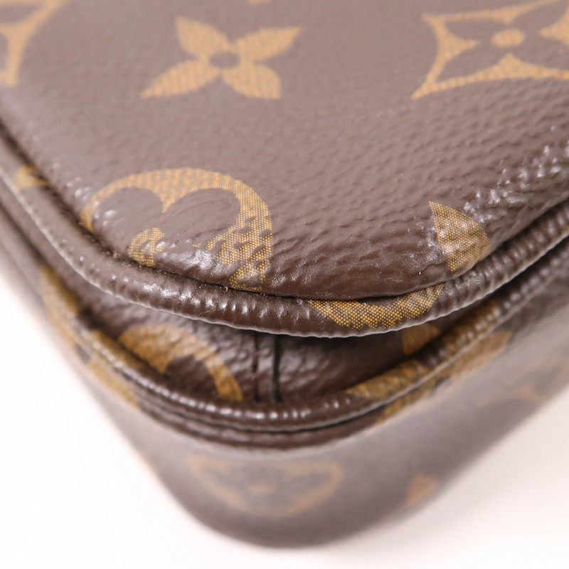 LOUIS VUITTON Monogram Pochette Metis MM金扣手挽肩背兩用袋-9