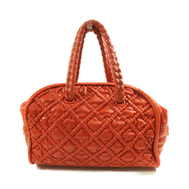 CHANEL 【激減優惠】羊皮皮革Shoulder Bag銀扣手挽袋-1