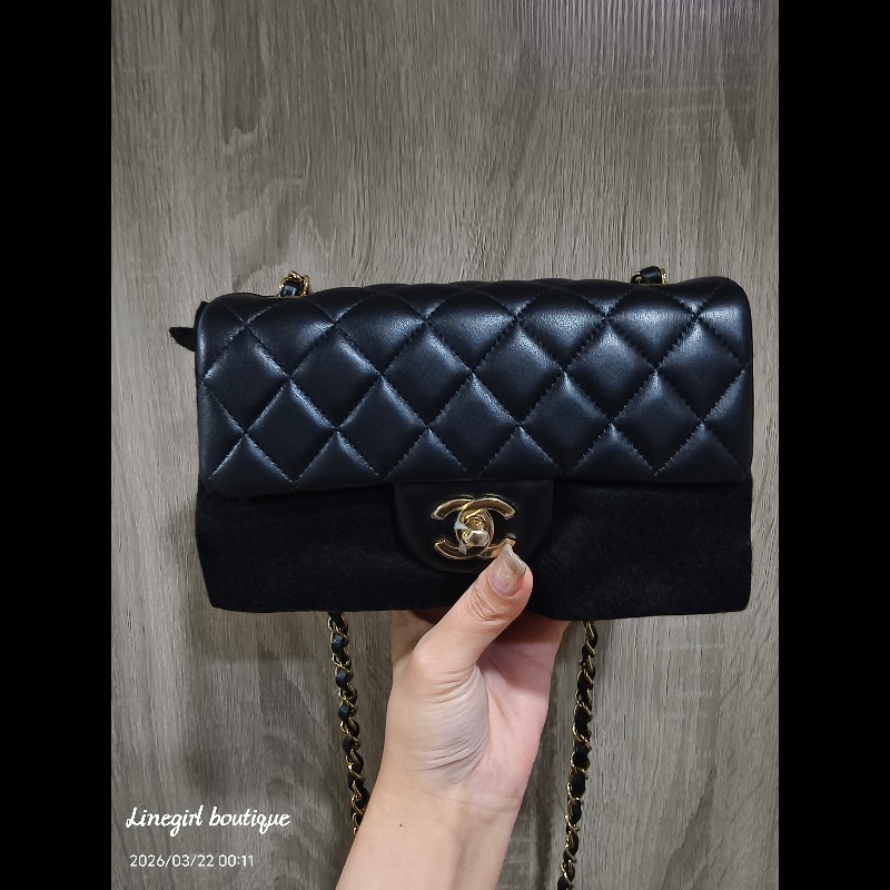 Chanel CF20 淡金釦 全新全新-10