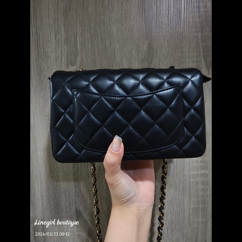 Chanel CF20 淡金釦 全新全新-12