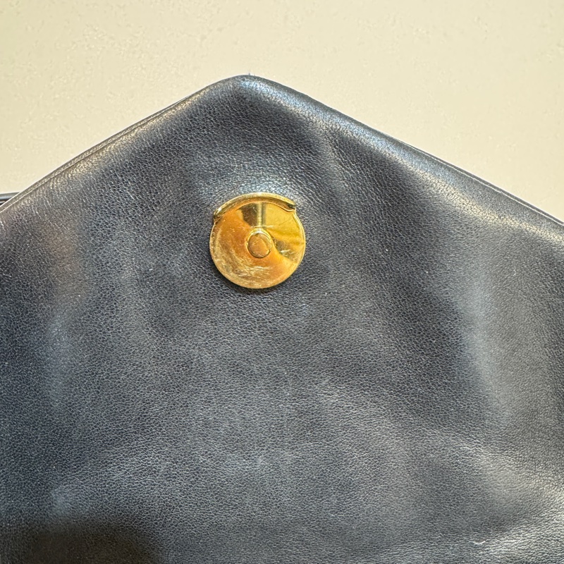 YSL黑金羊皮衍縫小號PUFFER側背包5774761 雲朵包-18