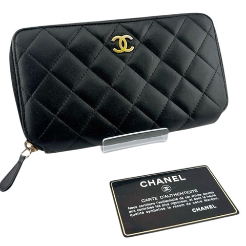 💝FuFu.Style ⟡.·* Chanel 荔枝皮長夾錢包皮夾