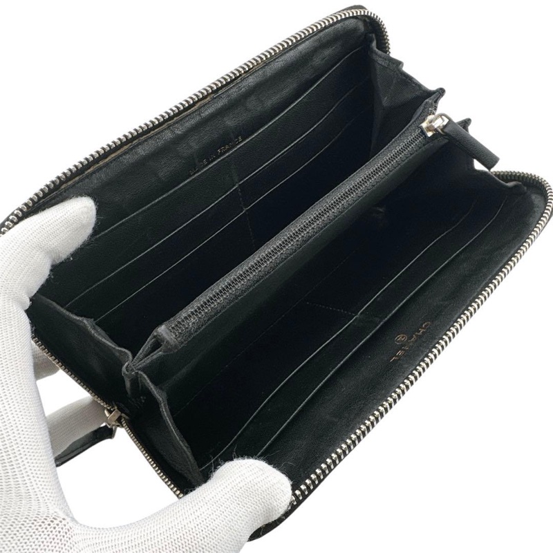 💝FuFu.Style ⟡.·* Chanel 荔枝皮長夾錢包皮夾-3