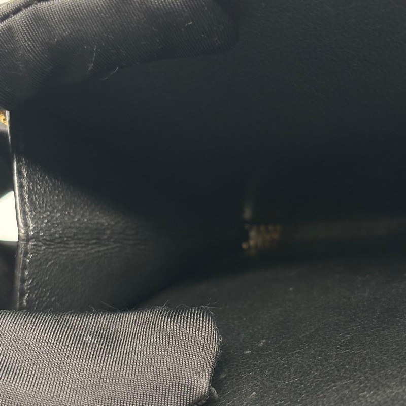 💝FuFu.Style ⟡.·* YSL 山形黑色皮夾短夾錢包-26