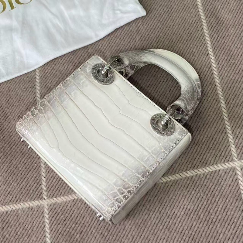 Dior迪奧三格喜馬拉雅琺瑯扣拼鑽扣戴妃包，2022購入-8