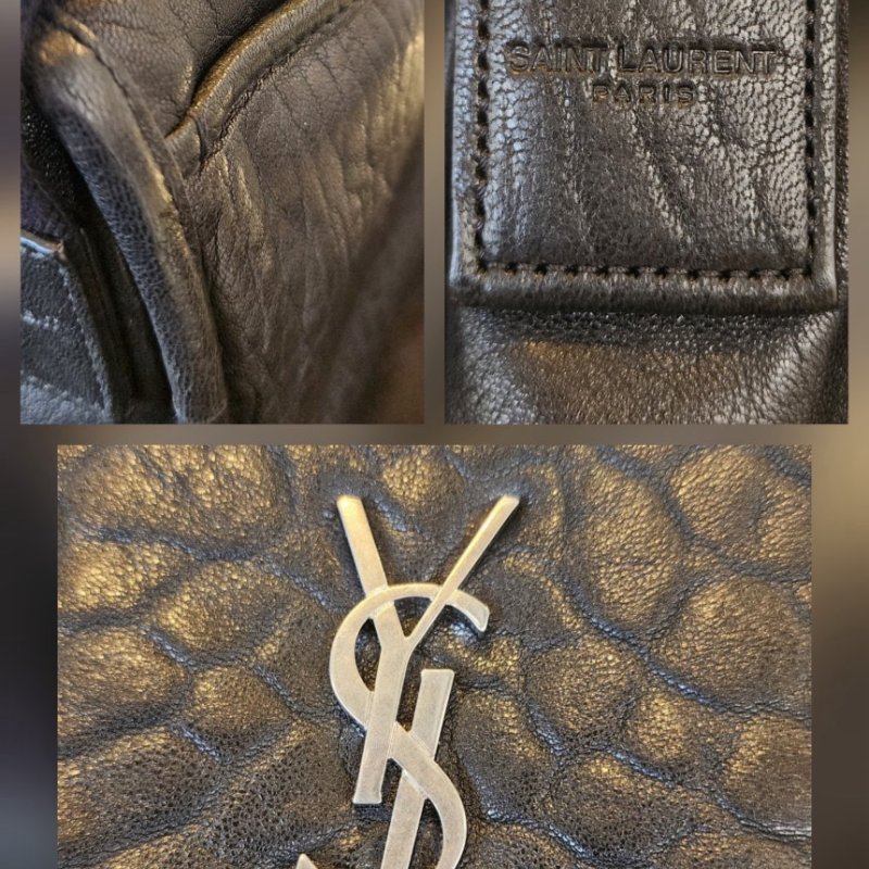 ✨2026季度全新✨Saint Laurent 776611 Niki 小型粒面小羊皮郵差包 黑色-10