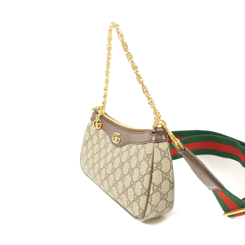 GUCCI 塗層帆布Ophidia Small金扣手挽肩背兩用袋-2