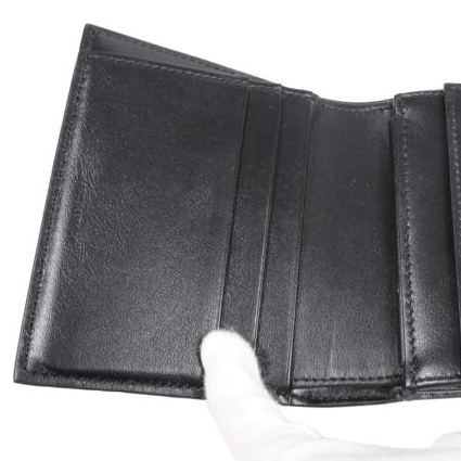 💝FuFu.Style ⟡.·* Celine *稀有*皮革x麻布材質凱旋門短夾錢包-26