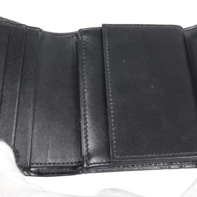 💝FuFu.Style ⟡.·* Celine *稀有*皮革x麻布材質凱旋門短夾錢包-27